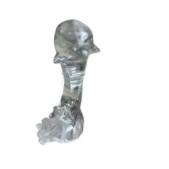 VTG LENOX Crystal Dolphin Figurine with sticker 1994 Retired Frosted & Clear EUC - Picture 2 of 6